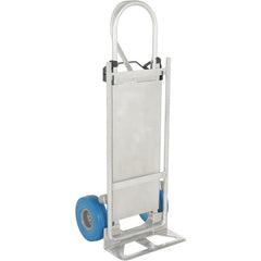 Hand Truck W/Folding Platform Blue Wheel - Exact Industrial Supply