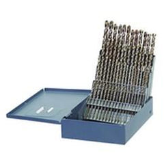 60 Pc. #1 - #60 Wire Gage Cobalt Bronze Oxide Jobber Drill Set - Benchmark Tooling