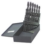 25 Pc. 1mm - 13mm by .5mm HSS Bright Jobber Drill Set - Benchmark Tooling