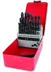 29 Pc. 1/16" - 1/2" by 64ths HSS Surface Treated Jobber Drill Set - Benchmark Tooling