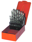 25 Pc. 1mm - 13mm by .5mm HSS Surface Treated Jobber Drill Set - Benchmark Tooling