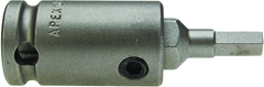 #SZ-20 - 1/2" Square Drive - 3/16" M Hex - 2-1/2" Overall Length SAE Bit - Benchmark Tooling