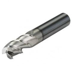 3/16 Dia. x 2 Overall Length 5-Flute .010 C/R Solid Carbide SE End Mill-Round Shank-Center Cut-Uncoated - Benchmark Tooling