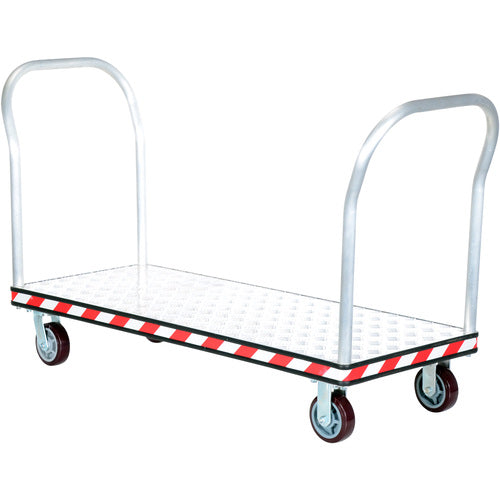 Alum Treadplate Platform Trk 24 × 57 Dual Hdl - Exact Industrial Supply