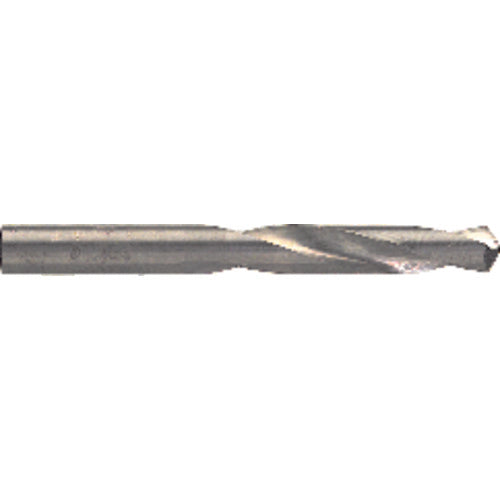 #42 Dia. × 0.094″ Shank × 1″ Flute Length × 2″ OAL, 5XD, 118°, Uncoated, 2 Flute, External Coolant, Round Solid Carbide Drill - Benchmark Tooling