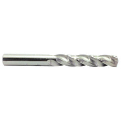 ‎#31 Dia. × 0.12″ Shank × 1-1/4″ Flute Length × 2-1/4″ OAL, 5xD, 150°, Bright, 3 Flute, External, Round Solid Carbide Drill - Exact Industrial Supply