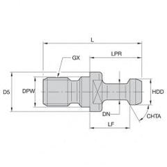 RK30BT1M PULL STUD - Benchmark Tooling