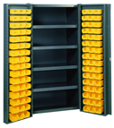 38 x 24 x 72'' (96 Bins Included) - Bin Storage Cabinet - Benchmark Tooling
