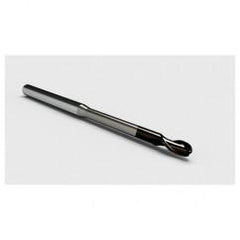 .035 Dia. - .053" LOC - 1-1/2" OAL 2 FL Ball Nose Carbide End Mill with .400 Reach-Nano Coated - Benchmark Tooling