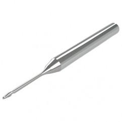 .040 Dia. - .060" LOC - 1-1/2" OAL 2 FL Ball Nose Carbide End Mill with .150 Reach - Uncoated - Benchmark Tooling