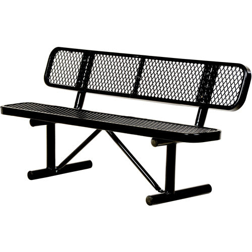 Bench Expanded Metal 96 Black - Exact Industrial Supply