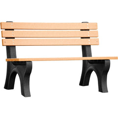 Bench Economy Backed 48 Bk Leg Cedar Seat - Exact Industrial Supply