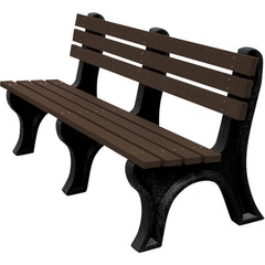 Bench Economy Backed 72 Bk Leg Brown Seat - Exact Industrial Supply