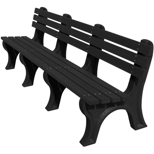 Bench Economy Backed 96 Bk Leg Black Seat - Exact Industrial Supply