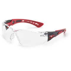 RUSH+ - Clear Lens - Black & Red Frame PC ASAF Platinum - Benchmark Tooling