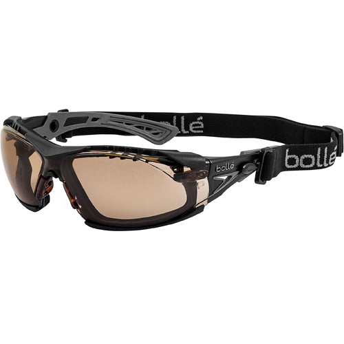 RUSH+ w/Strap & Foam - Twilight Lens - Black & Gray - Benchmark Tooling