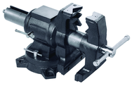 5" Multi Purpose Vise - Cast Iron - Rotating Pipe & Bench Vise - Built in Anvil - Benchmark Tooling