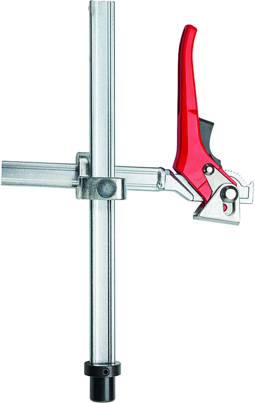 28mm Welding Clamp - Variable Throat Depth - Lever Handle - Benchmark Tooling