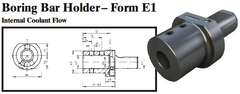VDI Boring Bar Holder - Form E1 (Internal Coolant Flow) - Part #: CNC86 51.5050 - Benchmark Tooling