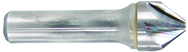 1/2" Size-3/8" Shank-90°-Carbide 6 Flute Chatterless Countersink - Benchmark Tooling