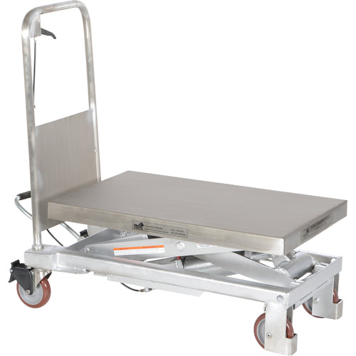 Partial SS Scissor Cart 1K 32.5 × 19.75 - Exact Industrial Supply