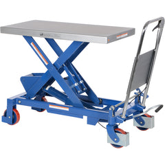 Hydraulic One Scissor Cart 1.75K 20 × 39.5 - Exact Industrial Supply