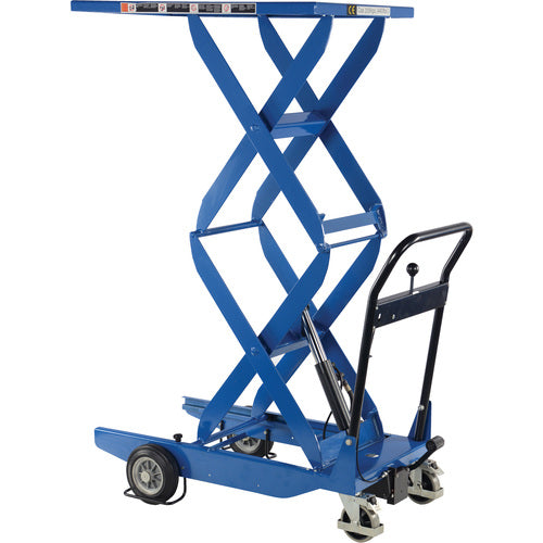 Double Scissor Cart 400lb 23.6 × 35.4 - Exact Industrial Supply