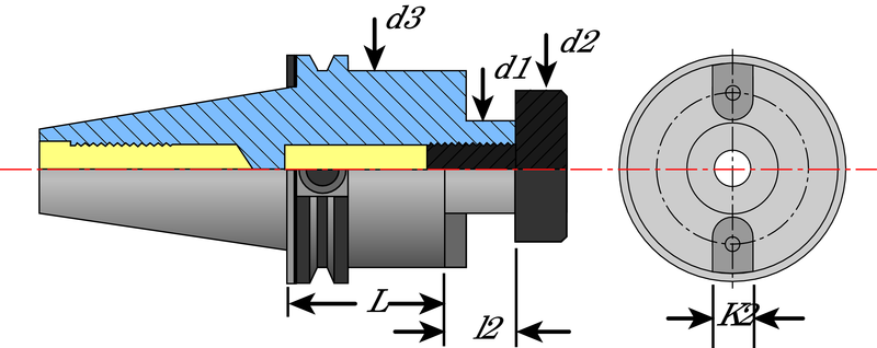 CAT40 x FMA 1-1/4"-4" - DualDrive Collet - Benchmark Tooling