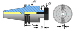 CAT40 x FMA 1-1/2"-4" - DualDrive Collet - Benchmark Tooling