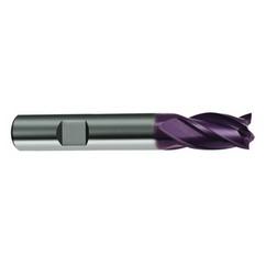 20mm Dia. x 92mm Overall Length 4-Flute Square End Solid Carbide SE End Mill-Weldon Shank-Center Cut-Firex - Benchmark Tooling