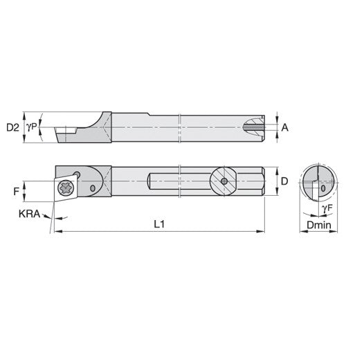 QCMI37565R WG CARBIDE GROOVING THREADING BAR - Exact Industrial Supply