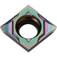 CCGT 32502 MP-CK PDL025, 0.0039″ Corner Radius, 5/32″ Thick, 3/8″ Inscribed Circle, C, Diamond, Turning Indexable Insert - Exact Industrial Supply