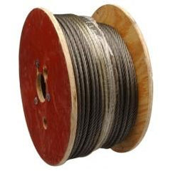 1/2" 6X19 FIBER CORE WIRE ROPE RUST - Benchmark Tooling