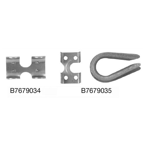 1/2″ Rope Clamp, Zinc Plated, 2 pcs per Bag - Benchmark Tooling