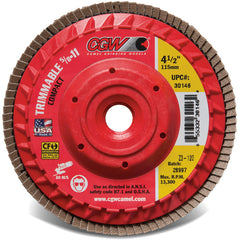 5″ × 5/8″-11 - 120 Grit - Z3 XL Compact Trimmable Flap Disc with Hub - Benchmark Tooling