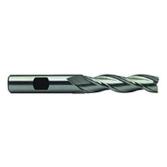 ‎1/2″ Dia-4″ OAL-HSS-Center Cut Single End End Mill-3 FL - Benchmark Tooling