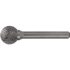 SD-5L6 Double Cut Solid Carbide Bur-Ball Shape - Exact Industrial Supply