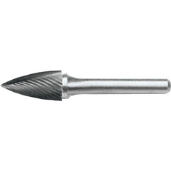 SG-1L6 Standard Cut Solid Carbide Bur-Pointed Tree Shape - Exact Industrial Supply