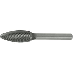 SH-2L6 Standard Cut Solid Carbide Bur-Flame Shape