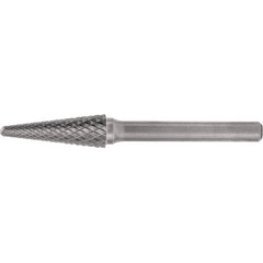 SL-4L6 Double Cut Solid Carbide Bur-Cone Radius Shape - Exact Industrial Supply