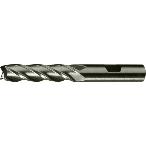 ‎1/2″ × 1/2″ × 1-1/4″ × 3-1/4″ RHS / RHC HSS-CO 8% (M42) Cobalt, Single End, 6-Flute, Center Cutting End Mill - TiCN - Exact Industrial Supply