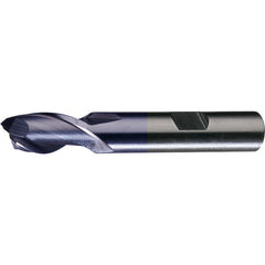 ‎1/8″ × 3/8″ × 3/8″ × 2-5/16″ RHS / RHC HSS HSS Single End 2-Flute Center Cutting End Mill - TiCN