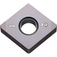 CNGA 435 KBN05M, 5/64″ Corner Radius, 3/16″ Thick, 1/2″ Inscribed Circle, MEGACOAT, 80 Degree Diamond, Turning Indexable Insert