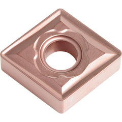 CNMG 433 C CA310, 3/64″ Corner Radius, 3/16″ Thick, 1/2″ Inscribed Circle, TiCnulll2O3/Ti, Diamond, Turning Indexable Insert - Exact Industrial Supply