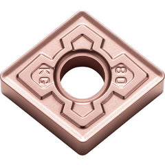 CNMG 431 KG CA320, 1/64″ Corner Radius, 3/16″ Thick, 1/2″ Inscribed Circle, TiCnulll2O3/Ti, Diamond, Turning Indexable Insert - Exact Industrial Supply