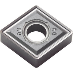 CNMG 431 MU PR005S, 1/64″ Corner Radius, 3/16″ Thick, 1/2″ Inscribed Circle, MEGACOAT HARD, Diamond, Turning Indexable Insert - Exact Industrial Supply
