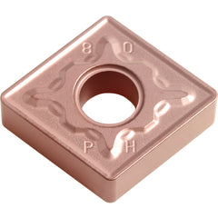 CNMG 433 PH CA320, 3/64″ Corner Radius, 3/16″ Thick, 1/2″ Inscribed Circle, TiCnulll2O3/Ti, Diamond, Turning Indexable Insert - Exact Industrial Supply