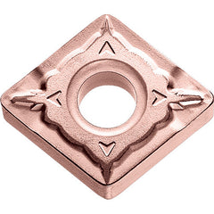 CNMG 433 WQ CA315, 3/64″ Corner Radius, 3/16″ Thick, 1/2″ Inscribed Circle, TiCnulll2O3/Ti, Diamond, Turning Indexable Insert - Exact Industrial Supply