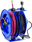 #C-L350-5012-A For 3/8" x 50' Hose Dual Purpose Electric/Air Spring Rewind Reels - Benchmark Tooling