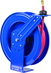 #SH-N-450 For 1/2" x 50' Hose Low Pressure Spring Rewind Hose Reel with Super Hub w/ Hose - Benchmark Tooling